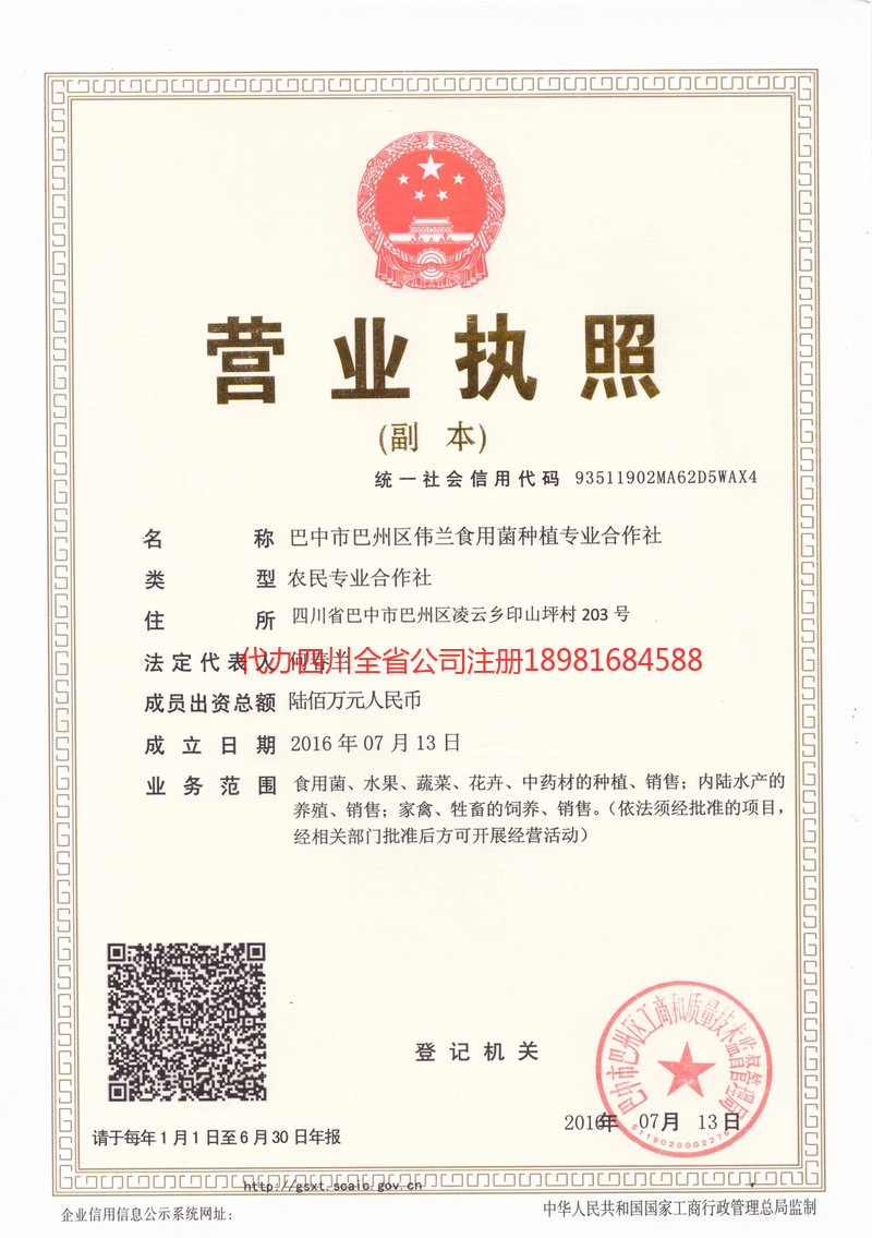 林芝林芝伟兰食用菌种植专业合作社